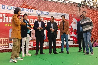 Rajesh Jain Attends Christmas Carnival in Rohtak, Kids' Performances Steal Hearts!